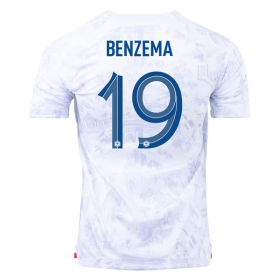 Maillot de Foot France Benzema 19 Extérieur Coupe du monde 2022